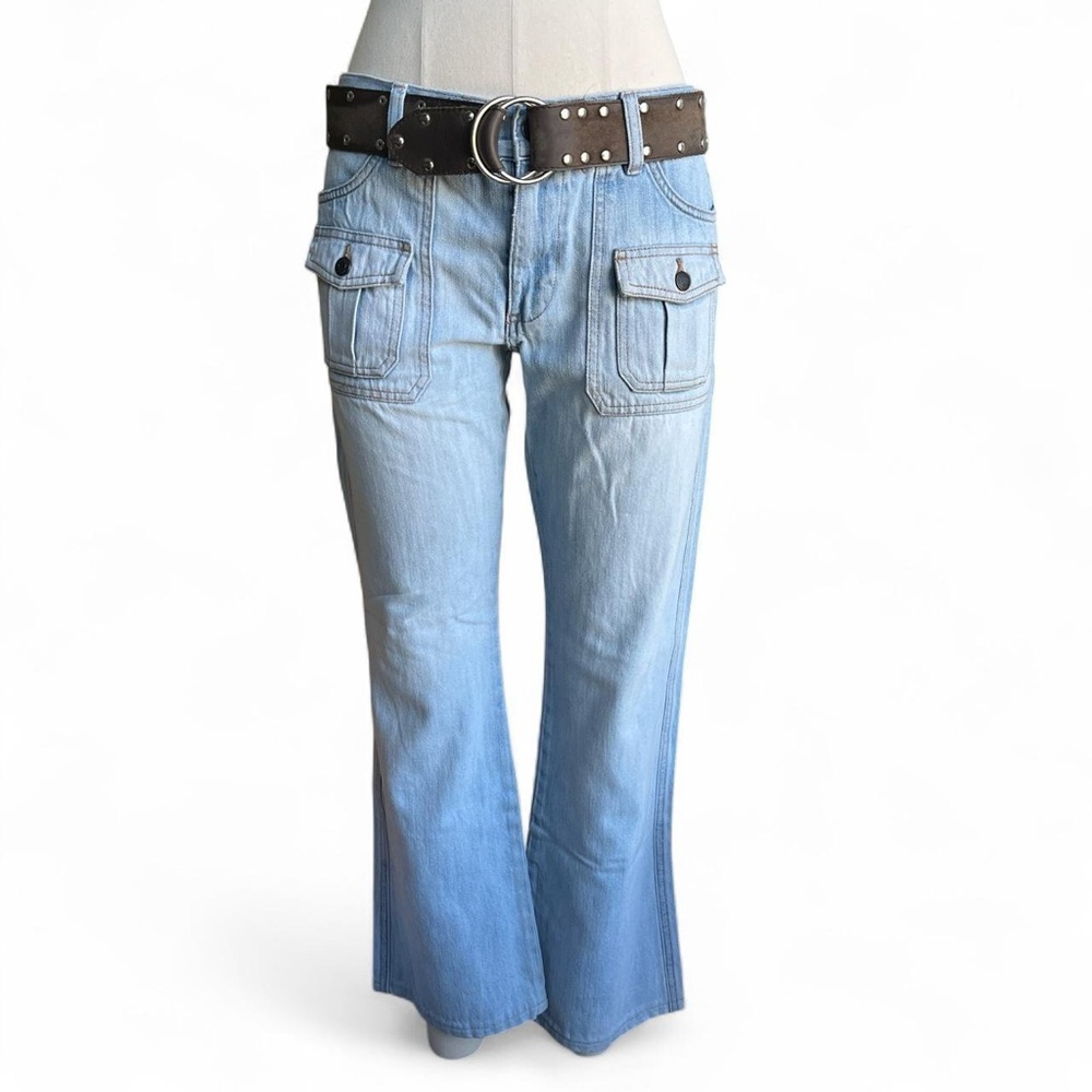 Old navy Y2K light wash bootcut jeans with double front pockets